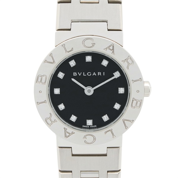 BVLGARI BVLGARI BVLGARI 12P Diamond Wrist Watch BB23SS Quartz SS Used Women