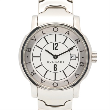 BVLGARI Solo tempo Wrist Watch ST29S Quartz Stainless Steel Used Women CC Coco