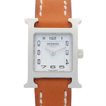HERMES H watch mini Wrist Watch HH1.110 Quartz Stainless Steel Used Women