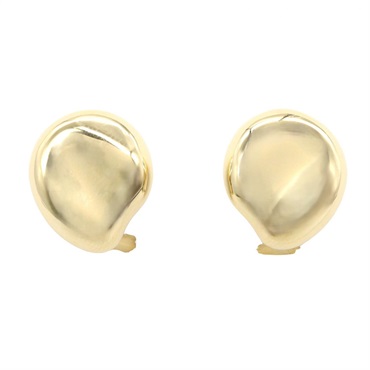 TIFFANY＆CO Bean Clip-on Earrings 18KYG Yellow Gold Used Women