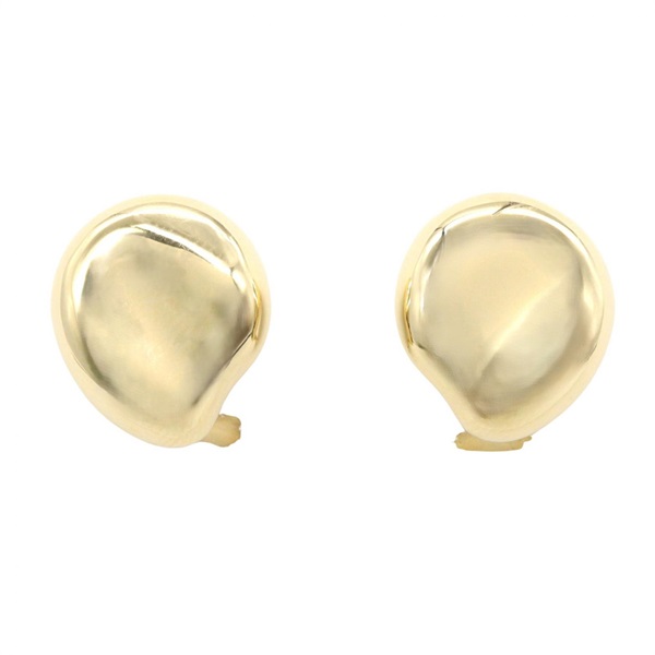 TIFFANY＆CO Bean Clip-on Earrings 18KYG Yellow Gold Used Women