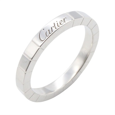 CARTIER Laniere Ring 18KWG White Gold Used Women US size #8