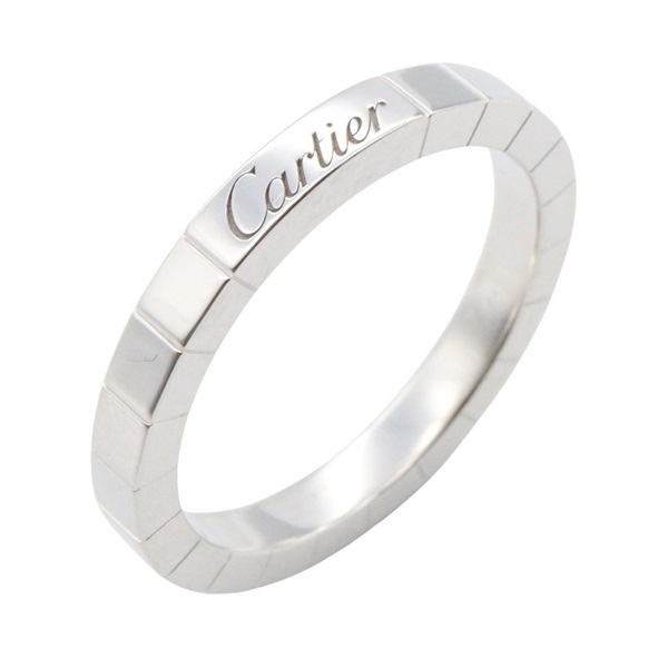 CARTIER Laniere Ring 18KWG White Gold Used Women US size #8