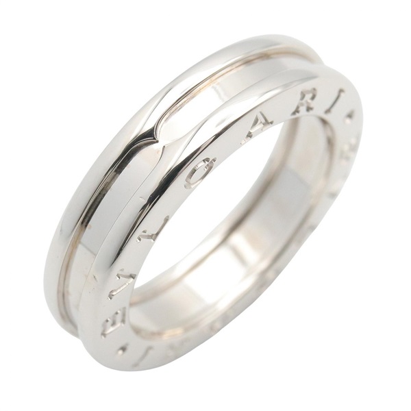 BVLGARI B-zero1 1 Band Ring 18KWG White Gold #51 Used Unisex US Size 5.5