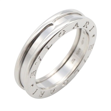 BVLGARI B-zero 1 Ring 1 band 18KWG White Gold Used Unisex US size 7 #56