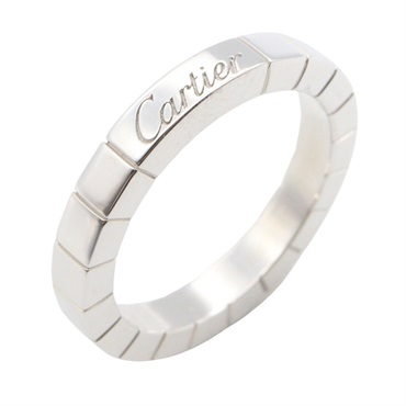 CARTIER Lanieres Ring 18KWG White Gold Used unisex US size 5 #50