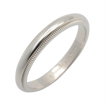 TIFFANY＆CO Milgrain Ring Pt950 Platinum Used unisex US size 7