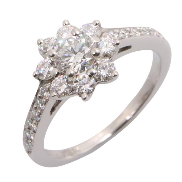 TIFFANY＆CO Diamond Ring Pt950 Platinum Used women US size 3.5