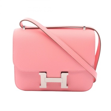 HERMES Constance 3 III Mini Shoulder Bag Epsom leather Rose confetti Pink SHW K