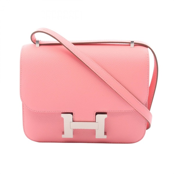 HERMES Constance 3 III Mini Shoulder Bag Epsom leather Rose confetti Pink SHW K