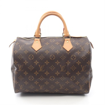 LOUIS VUITTON Speedy 30 Handbag M41526 Monogram leather Brown Used Women