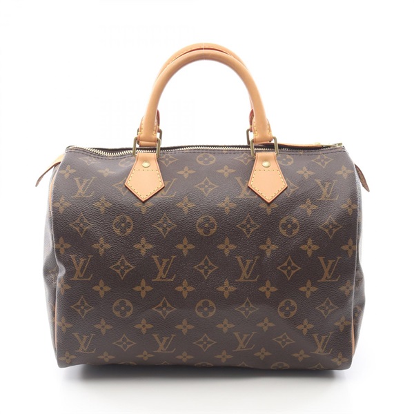 LOUIS VUITTON Speedy 30 Handbag M41526 Monogram leather Brown Used Women