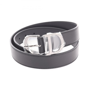 Dior CD logo Belt 4568RUYRTH00N90 1 leather Black NEW mens SHW logo