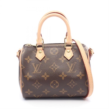 LOUIS VUITTON Nano Speedy Crossbody Shoulder Bag M61252 Monogram canvas Used LV