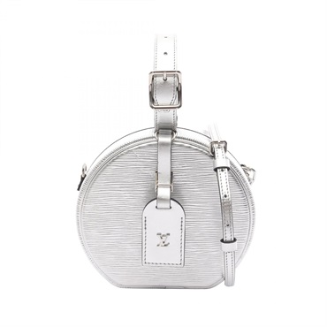 LOUIS VUITTON Petite Boite Chapeau shoulder crossbody Handbag M53074 Epi Silver