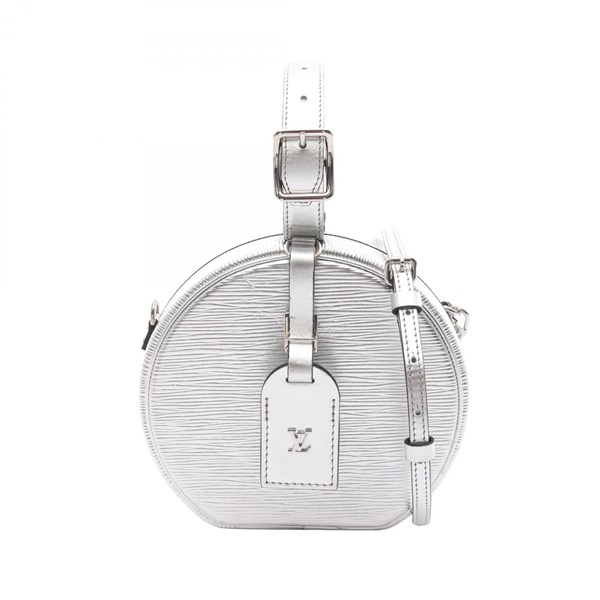 LOUIS VUITTON Petite Boite Chapeau shoulder crossbody Handbag M53074 Epi Silver