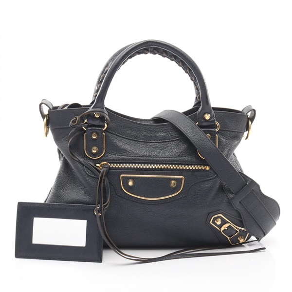 BALENCIAGA Classic metallic edge city crossbody Handbag 390149 AQ41J leather