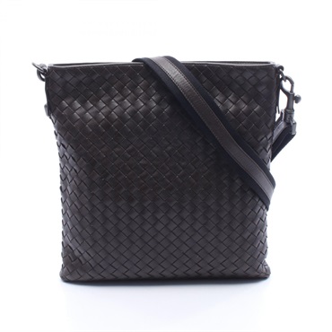 BOTTEGA VENETA Intrecciato small Messenger Shoulder Crossbody Bag leather Used