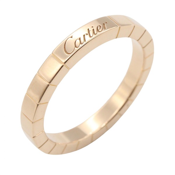 CARTIER Lanieres Ring 18KRG Pink Rose Gold Used Women US size #8.75 #59