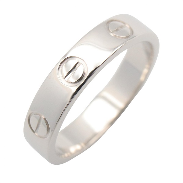 CARTIER Love Ring 18KWG White Gold Used Women US size #3.75 #47
