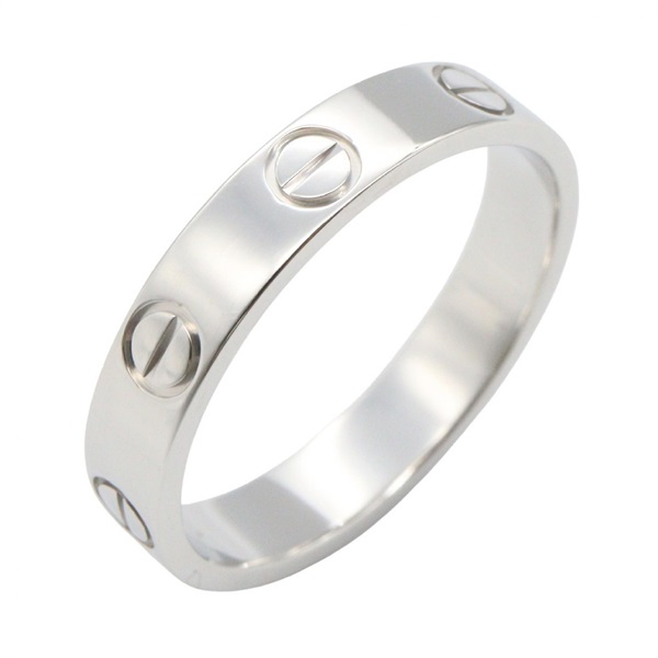 CARTIER Mini Love Ring Pt950 Platinum Used Women US size #5.75 #52