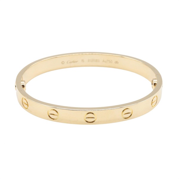CARTIER Love Bracelet Bangle 18KYG Yellow Gold Used Women 14cm