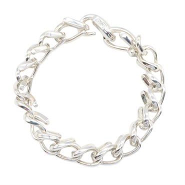 TIFFANY＆CO Forge Medium Link Bracelet Bangle 16cm Silver 925 Used unisex