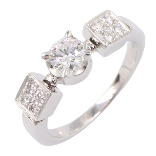 BVLGARI Lvcea Diamond Ring 18KWG White Gold Used women US size 5.25