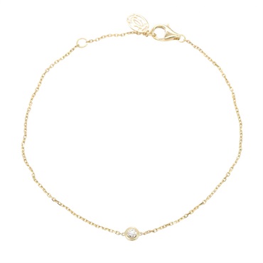 CARTIER d'Amour XS Diamond Bracelet 18KYG Yellow Gold Clear Used Women 18.5cm