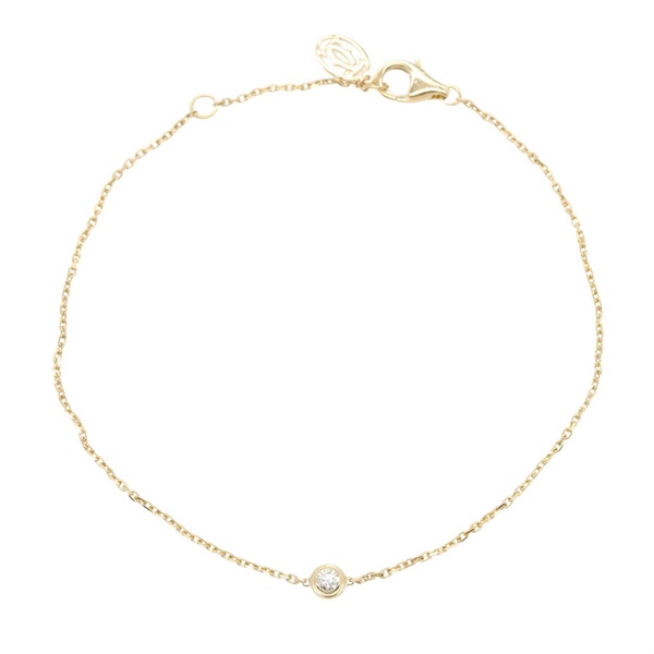 CARTIER d'Amour XS Diamond Bracelet 18KYG Yellow Gold Clear Used Women 18.5cm