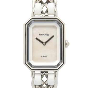 CHANEL Premiere M Wrist Watch H1639 Quartz Stainless Steel leather Used Women