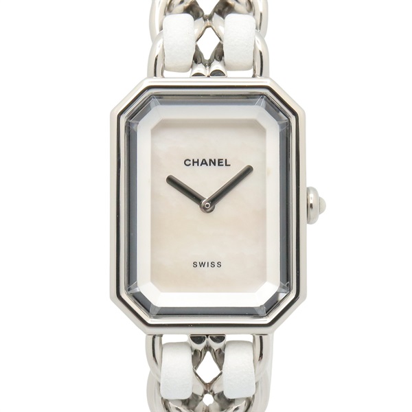 CHANEL Premiere M Wrist Watch H1639 Quartz Stainless Steel leather Used Women