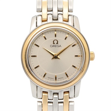 OMEGA De Ville Prestige Wrist Watch 4370.31 Quartz K18YG SS Used Women