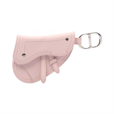 Christian Dior SADDLE saddle Pouch leather Pink Used Women CD