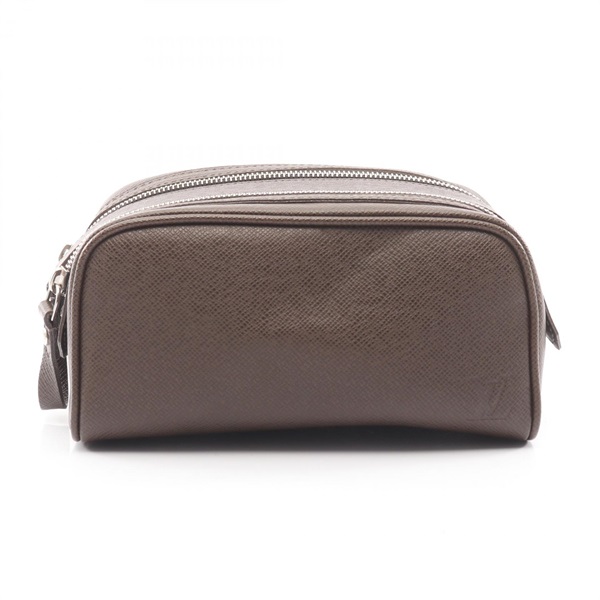 LOUIS VUITTON Trousse Ivan business clutch bag pouch M32498 Taiga Grizzly Used