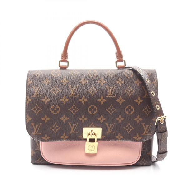 LOUIS VUITTON Marignan crossbody Handbag M43960 Monogram leather Rose poudre