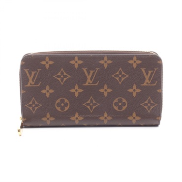 LOUIS VUITTON Zippy wallet Around long purse M41895 Monogram canvas Fuschia Used