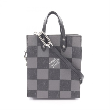 LOUIS VUITTON Sac Plat XS crossbody Handbag N60479 Damier checkerboard leather B
