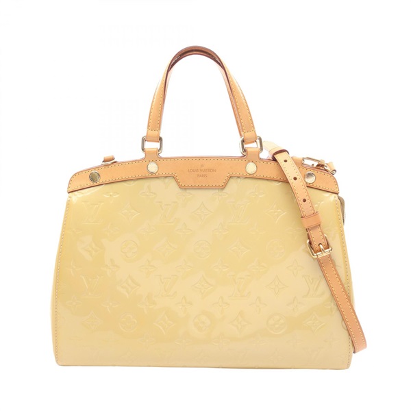 LOUIS VUITTON Brea MM shoulder Handbag M90180 Monogram Vernis Dune Used LV