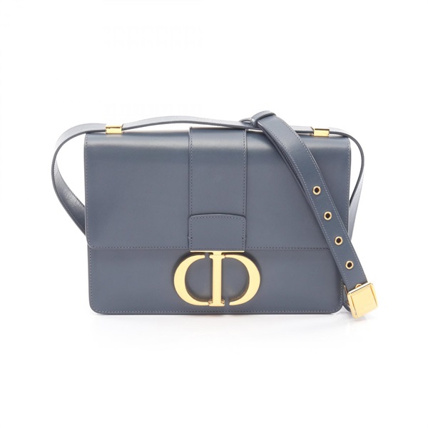 Christian Dior 30 MONTAIGNE Shoulder Crossbody Bag leather Blue GHW Used Women
