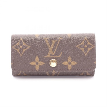 LOUIS VUITTON Multicles 4 key holder case M62631 Monogram PVC Brown Used unisex