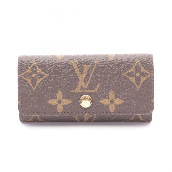 LOUIS VUITTON Multicles 4 key holder case M62631 Monogram PVC Brown Used unisex