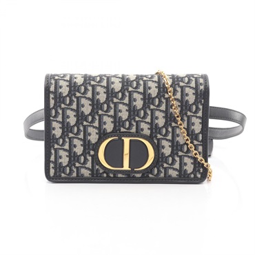 Christian Dior 30 MONTAIGNE 2-in-1 Oblique Waist bum belt bag canvas leather