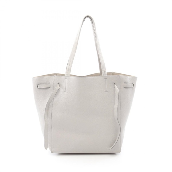 CELINE Cabas Phantom Small Shoulder Tote Bag 189023 leather Gray Used Women