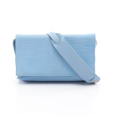 LOEWE VEGA Vega crossbody Shoulder Bag 101.79.L55 leather Blue Used Women