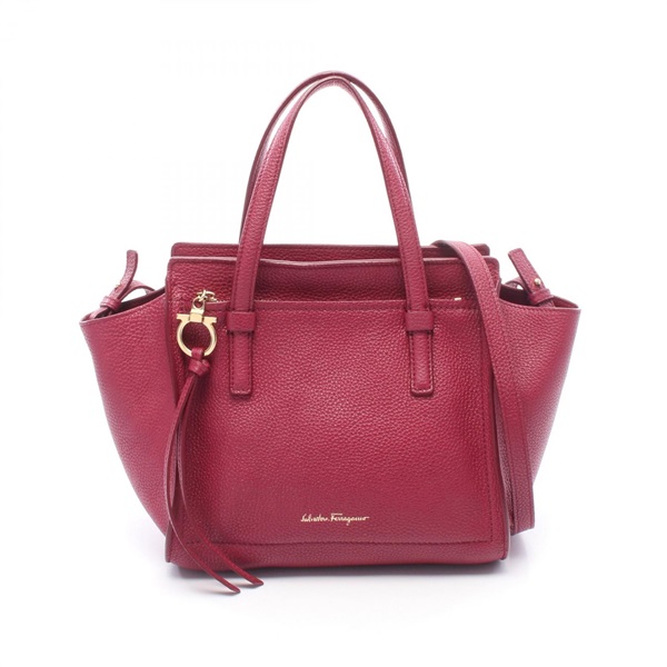 Salvatore Ferragamo AMY Gancini Crossbody Shoulder Handbag 21 F478 leather Used