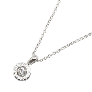 BVLGARI Bvlgari Bvlgari Diamond Necklace Pendant 18KWG White Gold Used Women