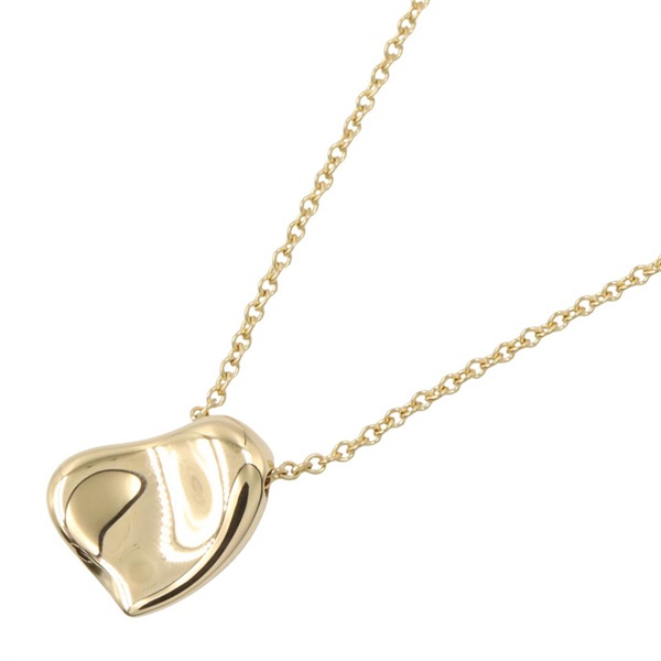 TIFFANY＆CO Peretti Full Heart Necklace Pendant 18KYG Yellow Gold Used women
