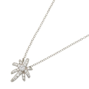 TIFFANY＆CO Fireworks Diamond Necklace Pendant Pt950 Platinum Used women