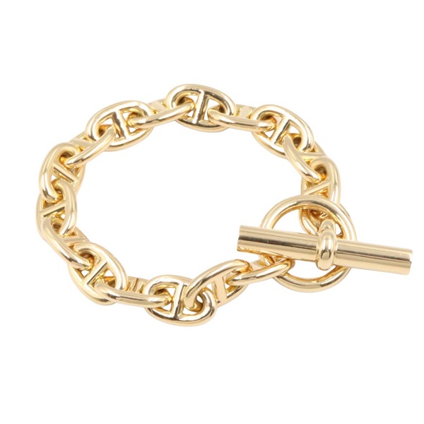 ERMES Chaine d’Ancre TPM 16 Links Bracelet Bangle 18KYG Yellow Gold Used Women